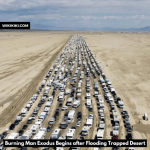 Burning Man Exodus Begins after Flooding Trapped Desert